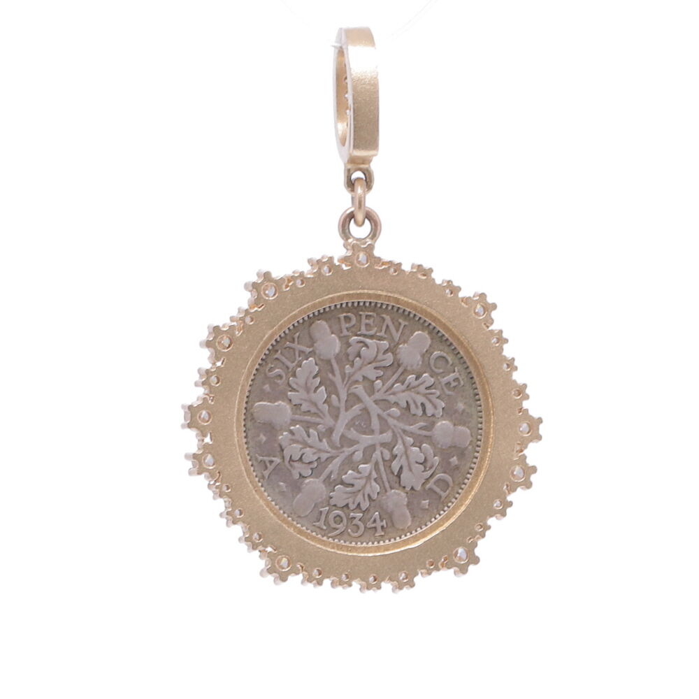 Image 2 for Love Token Engraved With "F"