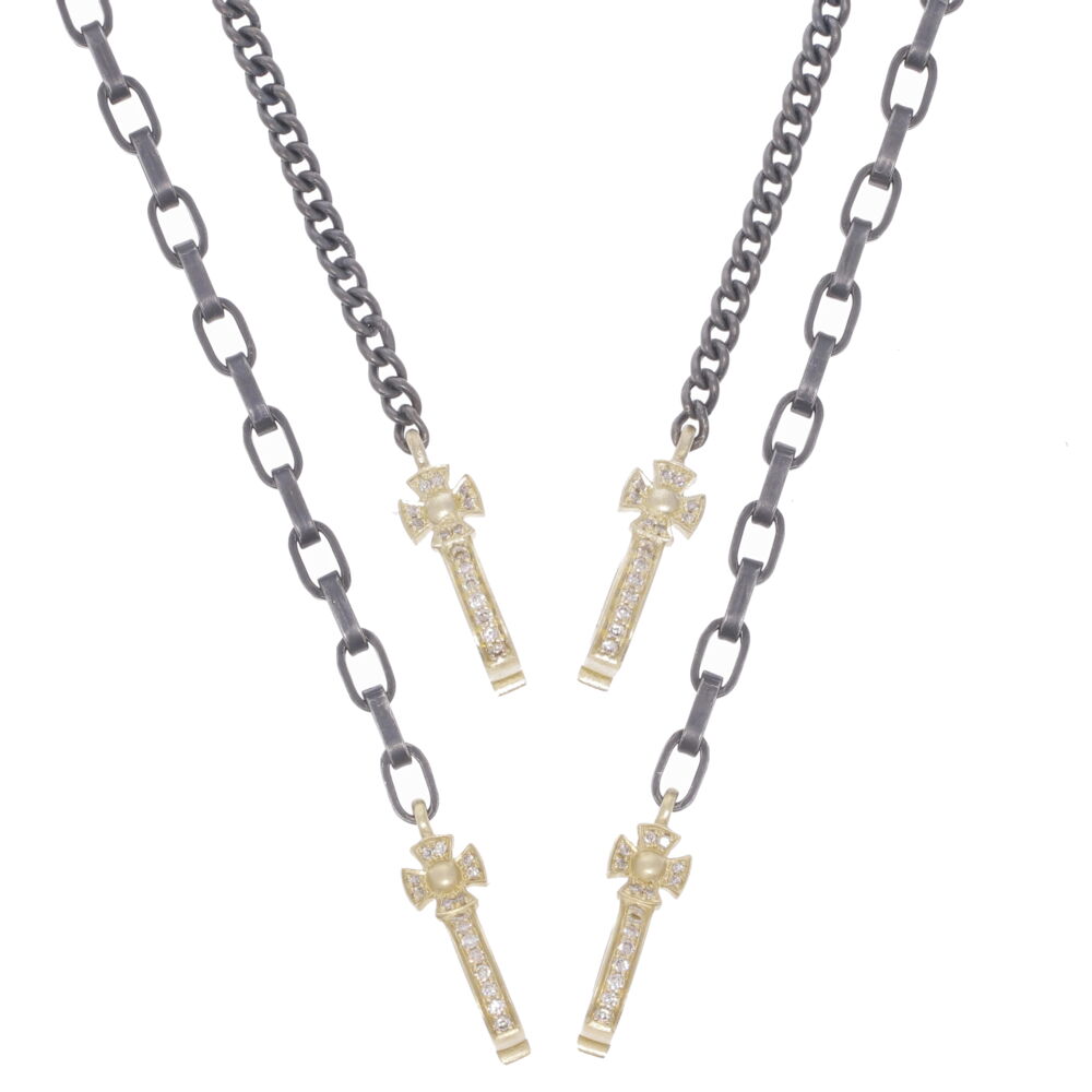Image 2 for Classic Cross Bale Display Necklace with Open-able Bales