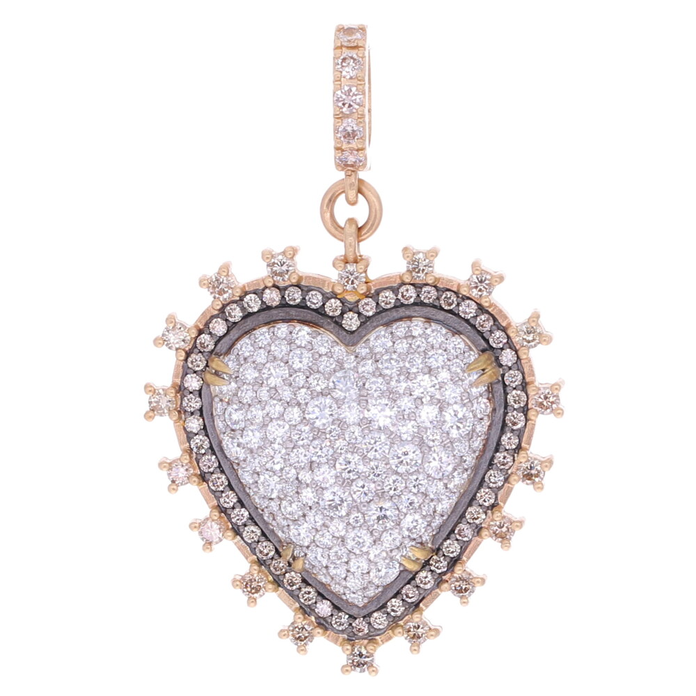Victorian Style Puffy Heart Pendant Victorian Style Puffy Heart Pendant