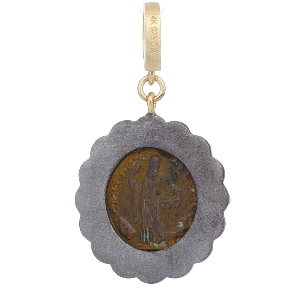 Small Antique St Benedict Medal Pendant