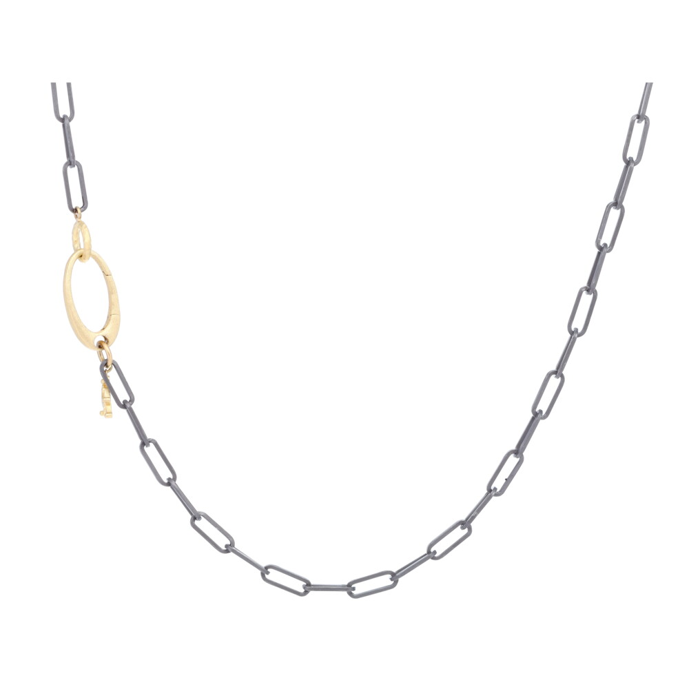 Small 14k/SS Paperclip Chain