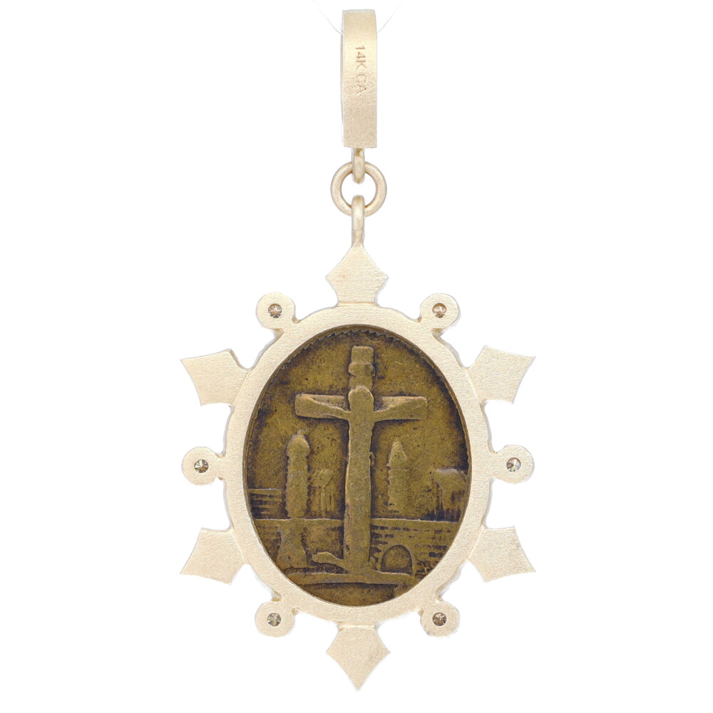Antique Sacred Heart Medal Pendant