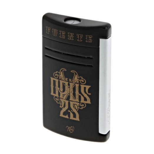 <p>Next year marks the 25th anniversary of OpusX, and there will be a variety of accessories to mark the occasion. As was the case with the 20th anniversary of the brand, multiple companies will make accessories for the anniversary, the first of which will come from S.T. Dupont. This will mark the fifth time S.T. Dupont has created accessories for the OpusX brand.</p> S.T. Dupont Maxijet FUENTE Lighter Black & Gold