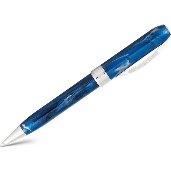 A tribute to the Dutch Golden Age painter by the blue fog artwork writing instruments by Visconti.
Visconti's well-known Rembrandt Collection, inspired by the Dutch Golden Age painter, is now enriched with a new stunning color combining unique grey and blue swirls.
Rembrandt Harmenszoon van Rijn is recognized as one of the most influential artists in art history, known for his ability to blend the elements of earthly and spiritual life into his works.
Rembrandt mastered the use of color with the chiaroscuro technique, an oil painting technique that uses strong contrasts between light and dark using shading to represent three dimensional forms. The high-quality resin reveals at a closer look chiaroscuro nuances which render unique every single pen. Visconti Rembrandt Ballpoint Pen - Blue Fog
