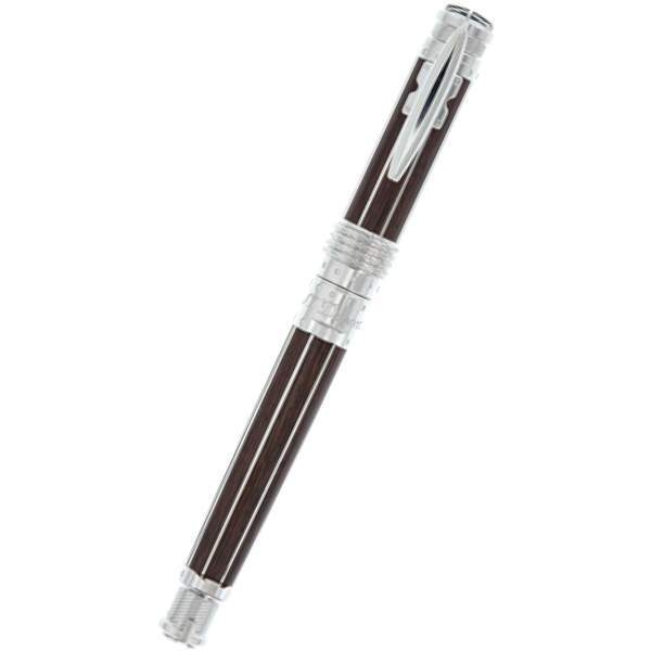 Experience the exquisite pleasure using ST Dupont Pens on paper!
NeoClassique Fountain Pen with lacquer wood effect and palladium finishes. Cap with D logo in a palladium round decoration and a rope. S.T. Dupont Rollerball Pen - Seven Seas