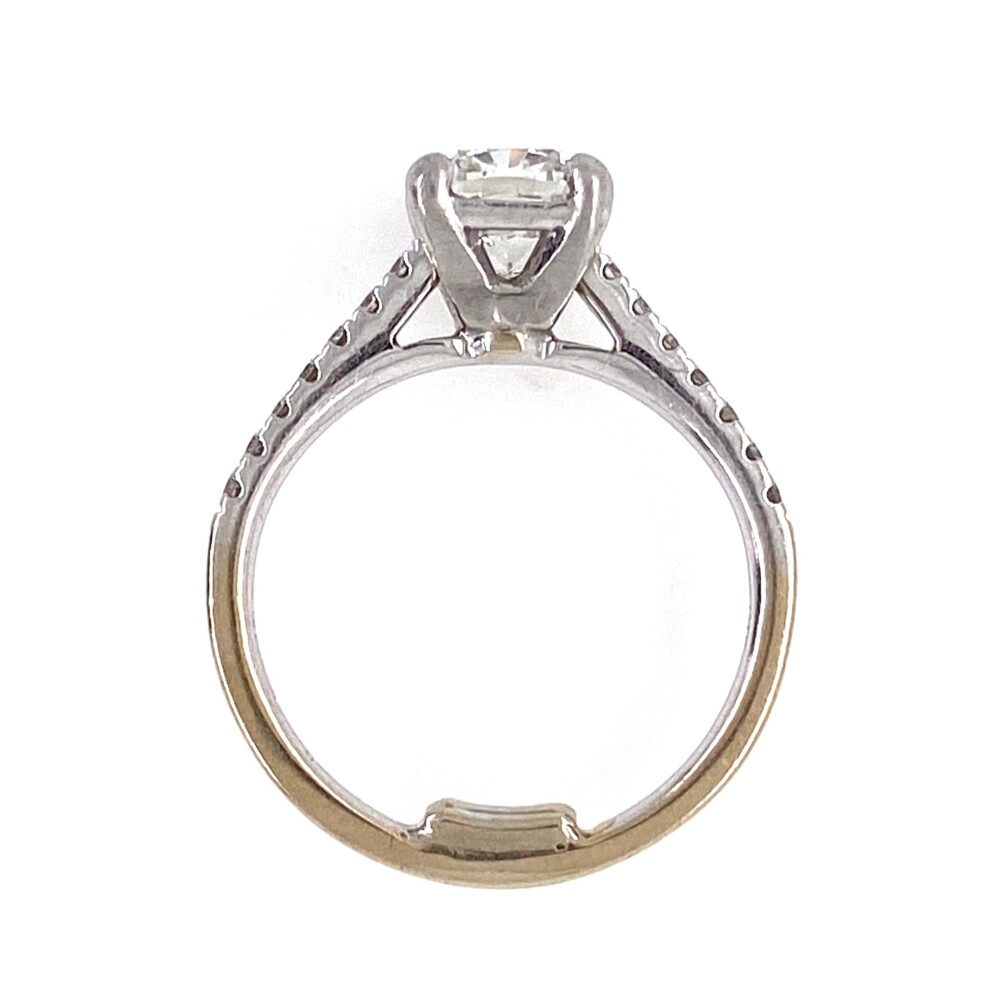 Image 2 for 1.05ct Cushion Brilliant Diamond GIA H-SI2 in 18K WG Diamond Ring, s6
