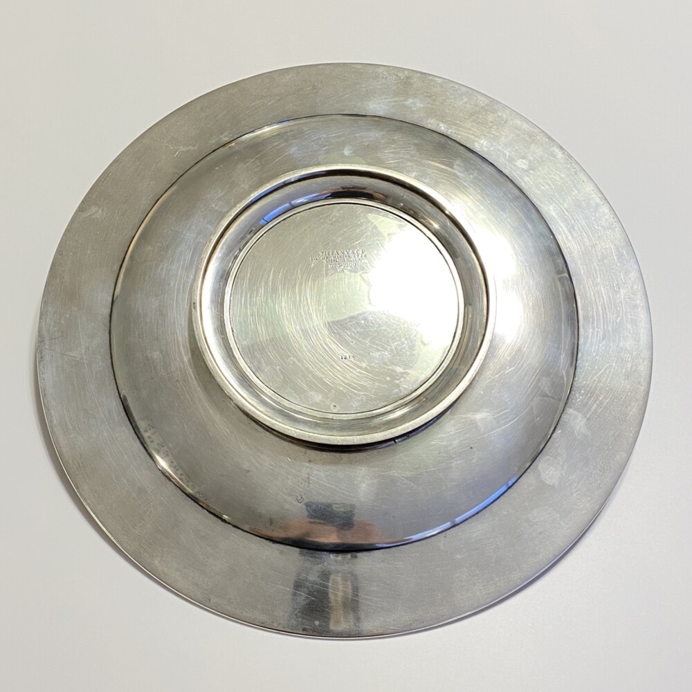 Image 2 for 925 Sterling Tiffany & Co Engraved 12" Serving Platter c1900, 776g