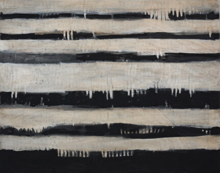 With spirit and enthusiasm, this acrylic wall art is filled with action and expression. Featuring vertical white lines that bleed into vertical black lines, Life’s Layers #1 represents artist Loren Yagoda’s aspiration to stimulate and explore emotions. Life's Layers #1