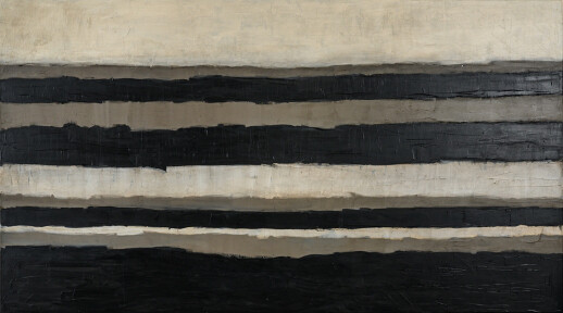 With spirit and enthusiasm, this acrylic wall art is filled with action and expression. Featuring horizontal black, brown and beige lines that bleed into one another, Life’s Layers #101 represents artist Loren Yagoda’s aspiration to stimulate and explore emotions. Life's Layers #201