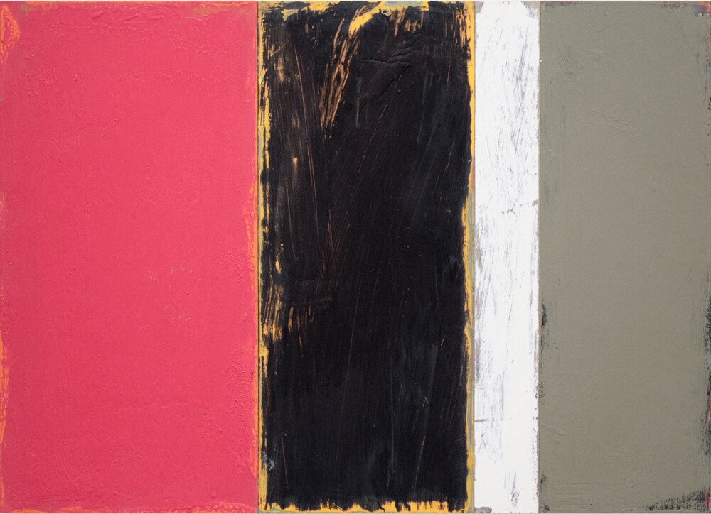 This acrylic on wood panel wall art by David Rothermel adds accent to any room. Nexus #11 features magenta, white, black and tan color tones. Nexus #11