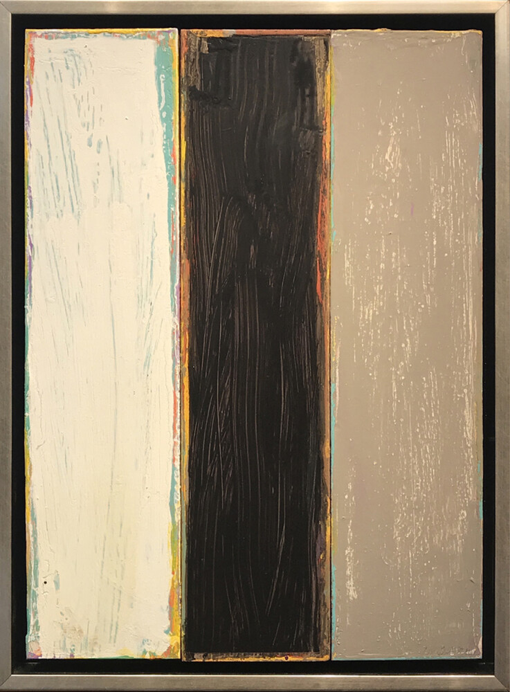 This acrylic on wood panel wall art by David Rothermel adds accent to any room. Pulse Series (D) features beige, black and tan color tones. Pulse Series (D)