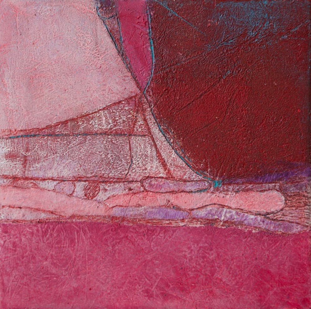 This unequivocally engrossing piece of abstract art is derived from artist Rebecca Sobin's internal landscape. Featuring textures and layers applied by hand, color and form develop through improvisational wandering to create a story that is unique to each individual viewer. The Heart Is A Muscle The Size Of A Fist
