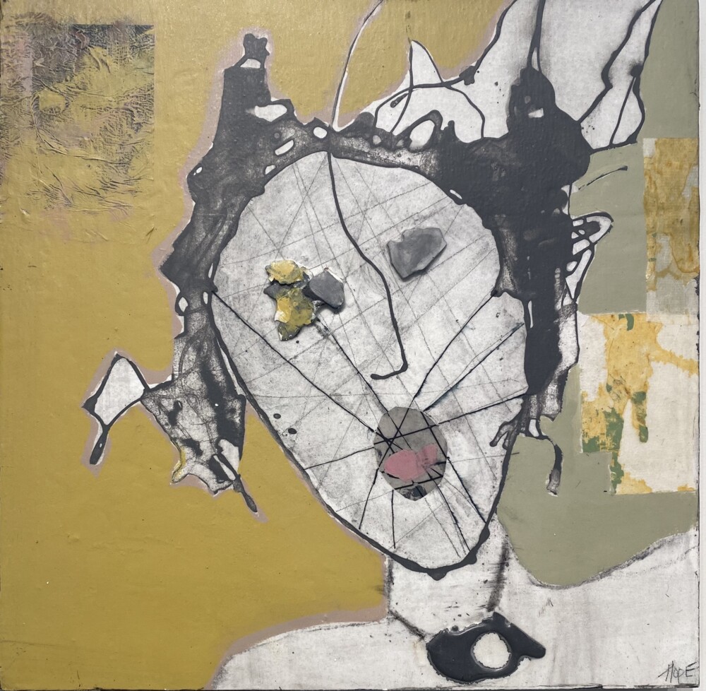 This alluring wall art that is part of Kathleen Hope's Faces series is reflective of the beauty of life’s unpredictability. Wonderfully open to interpretation, Inside My Head transcends stylistic boxes and represents a bold foray in contemporary art. Inside My Head