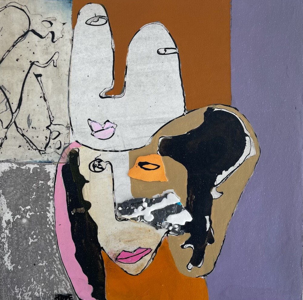 This graceful wall art that is part of Kathleen Hope's Faces series is reflective of the beauty of life’s unpredictability. Wonderfully open to interpretation, You Can't Afford the Luxury of a Negative Thought transcends stylistic boxes and represents a bold foray in contemporary art. You Can't Afford The Luxury Of A Negative Thought