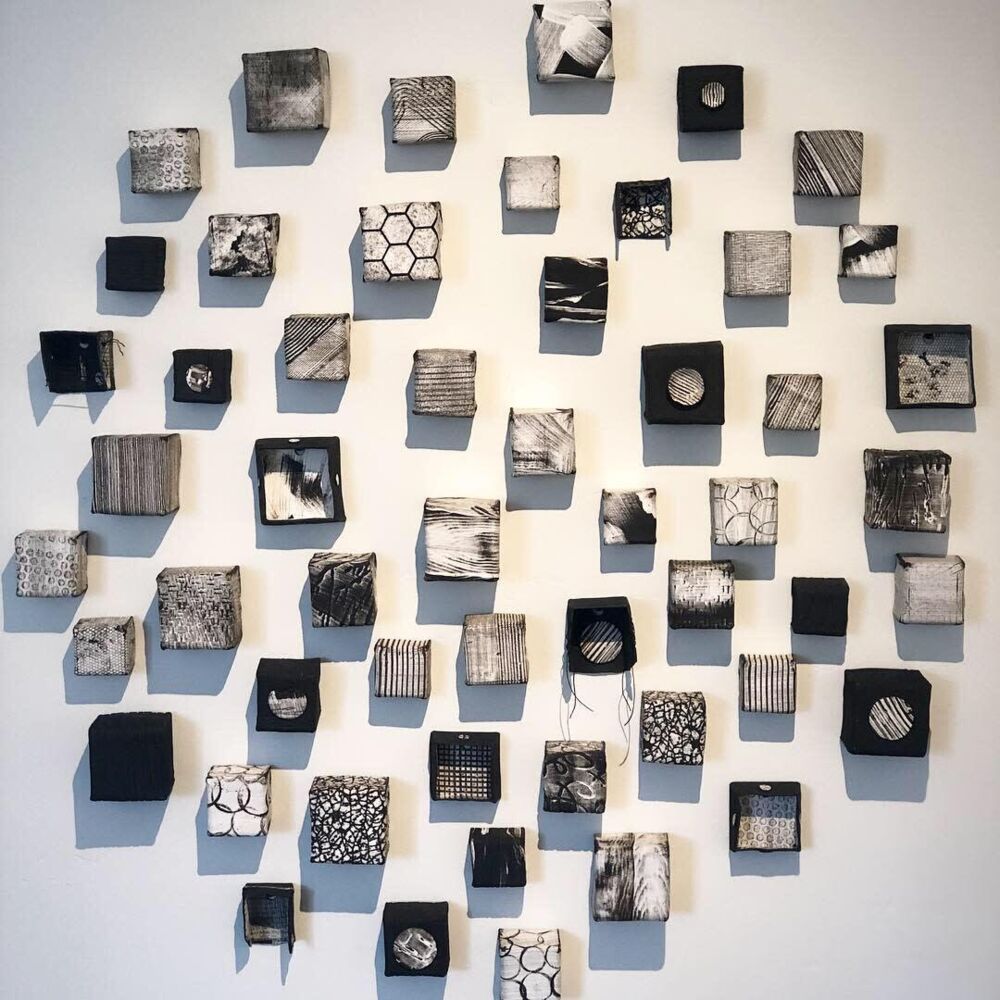 This elegant ceramic wall art by Jodi Walsh was created through a process called oritatami nendo, or folding clay. Inspired by nature, Merci recreates the intimate connection we all feel to nature. Merci