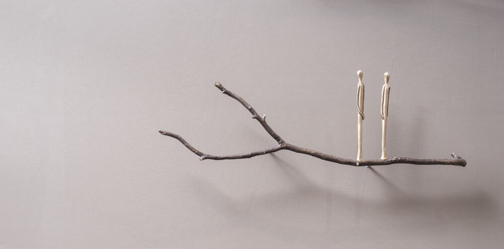 This bronze wall art by artist Jennyfer Stratman is a truly unique and wonderfully executed piece. The Graft Series (#DE4) speaks broadly of the human experience and our individual yet profoundly intertwined connections to something much greater than ourselves. The Graft Series DE4