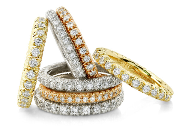 Closeup photo of Eternity Ring With Diamonds (Yellow Gold)