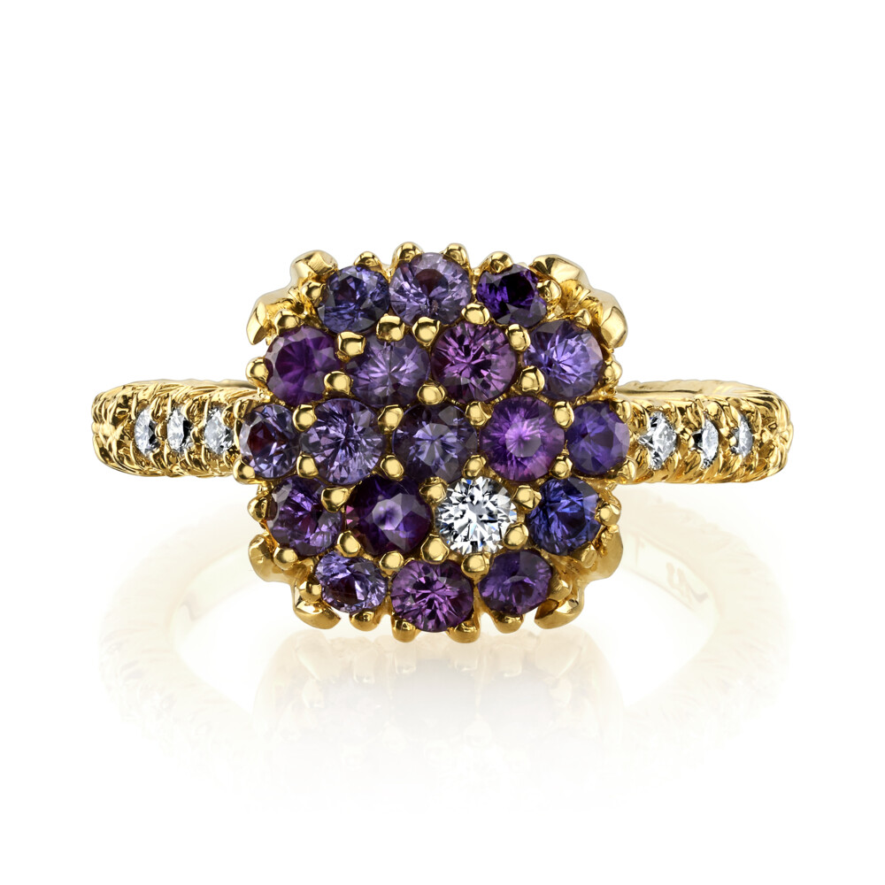 Image 2 for Blue Sapphire Ring With Diamonds