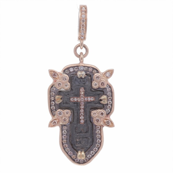 Closeup photo of Small Antique Old Believers Cross Pendant