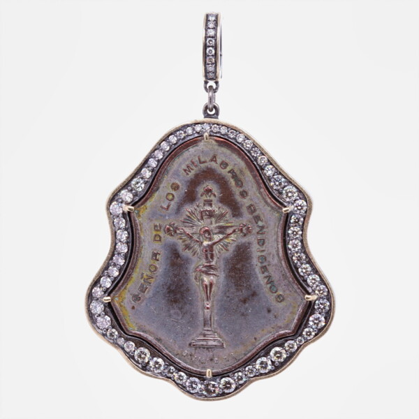Closeup photo of Antique Lord of Miracles Pendant