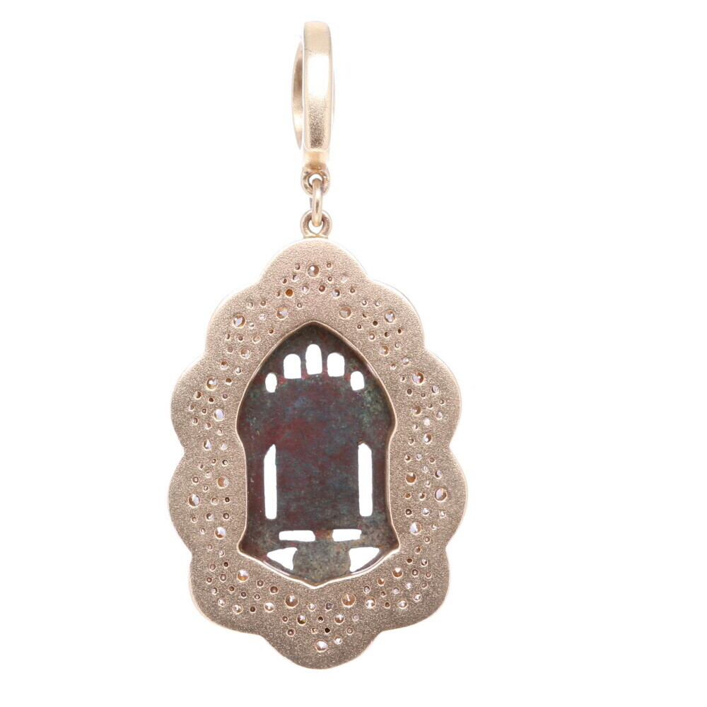 Image 2 for Antique Sacred Heart Medal Pendant