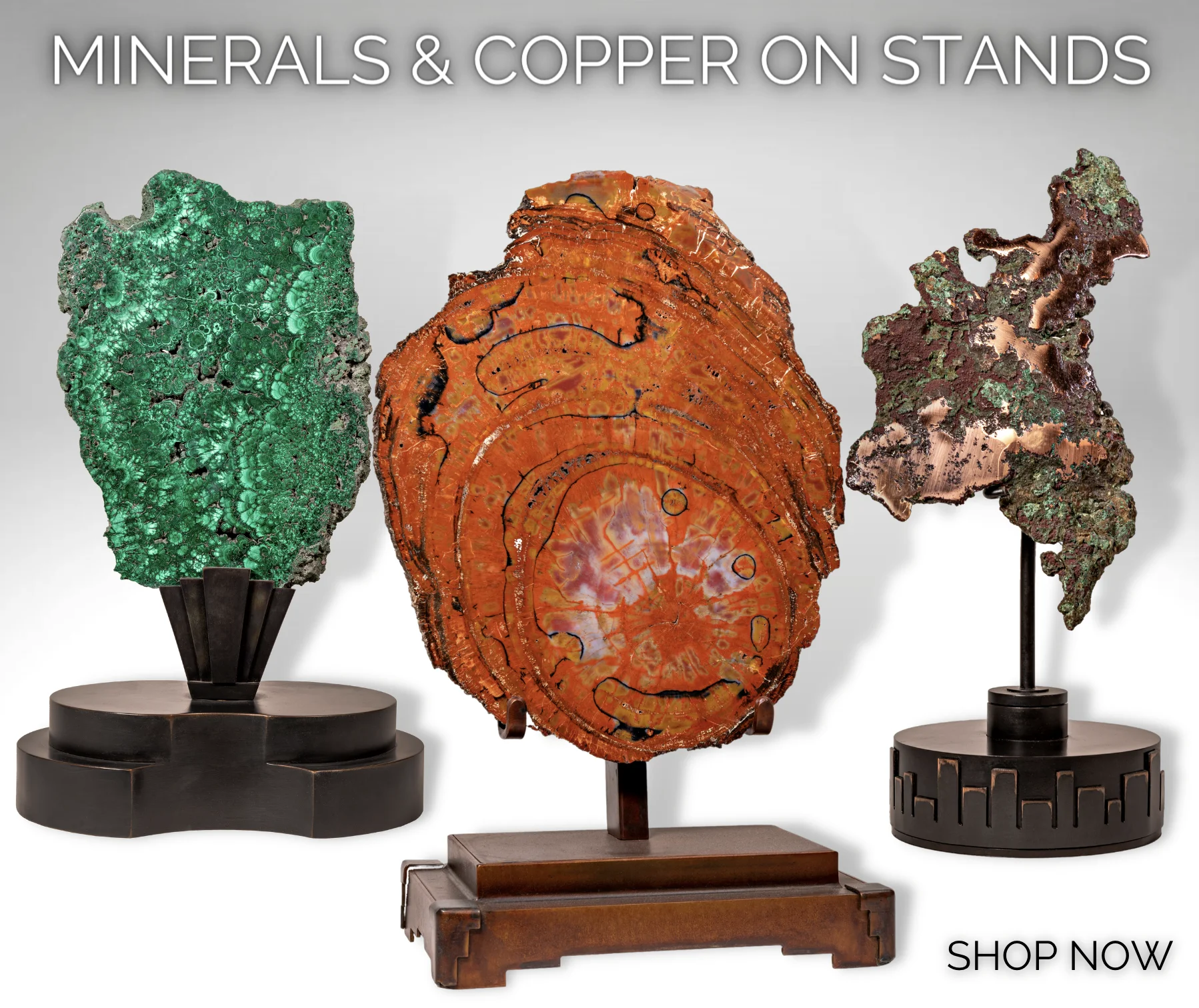 Minerals Copper On Stands