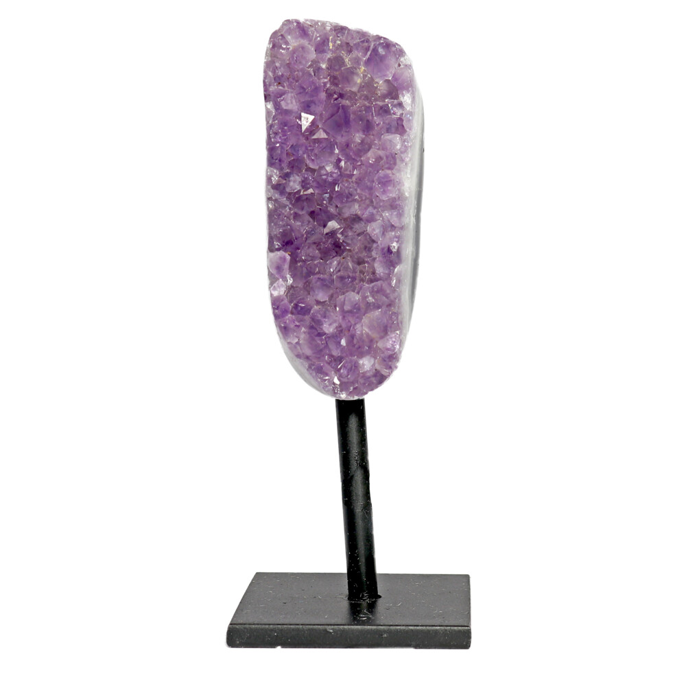 <span style="position: initial; margin: initial;"></span><span style="font-family: "EB Garamond"; position: initial; margin: initial;"><font style="font-family: "EB Garamond";" size="4">Amethyst Druze Mini Cluster On Post Stand A.</font></span><div style="position: initial; margin: initial; font-family: "EB Garamond";"><span style="color: rgb(0, 0, 0); font-family: "EB Garamond"; position: initial; margin: initial;"><font style="font-family: "EB Garamond";" size="4">The presence of manganese in clear Quartz produces Amethyst, while additional amounts of iron vary the purple coloration. Amethyst ranges in hue from pale red-violet to deep violet and may be transparent or opaque. Truly a beautiful crystal for any space. </font></span><span style="font-family: "EB Garamond"; position: initial; margin: initial;"><br style="position: initial; margin: initial;"></span></div> Amethyst Druze Mini Cluster On Post Stand A