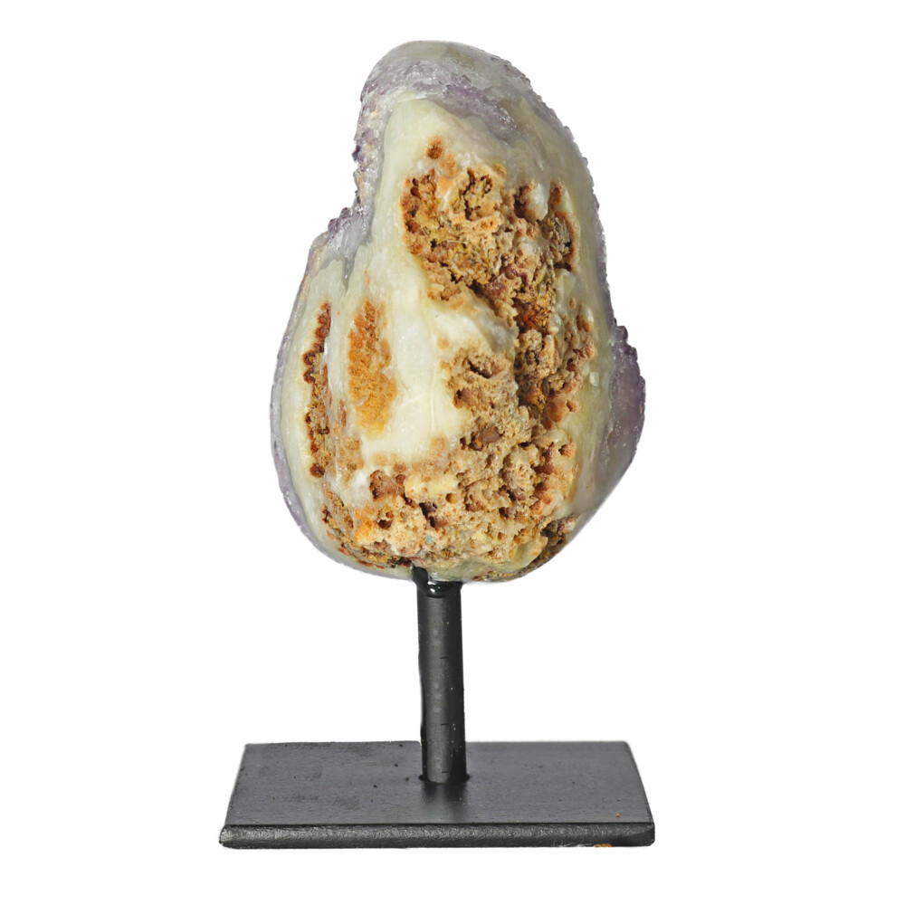<span style="position: initial; margin: initial;"></span><span style="font-family: "EB Garamond"; position: initial; margin: initial;"><font size="4">Amethyst Druze Mini Cluster On Post Stand B.</font></span><div style="position: initial; margin: initial; font-family: "EB Garamond";"><span style="color: rgb(0, 0, 0); font-family: "EB Garamond"; position: initial; margin: initial;"><font size="4">The presence of manganese in clear Quartz produces Amethyst, while additional amounts of iron vary the purple coloration. Amethyst ranges in hue from pale red-violet to deep violet and may be transparent or opaque.</font></span><span style="font-family: "EB Garamond"; position: initial; margin: initial;"><br style="position: initial; margin: initial;"></span></div> Amethyst Druze Mini Cluster On Post Stand B