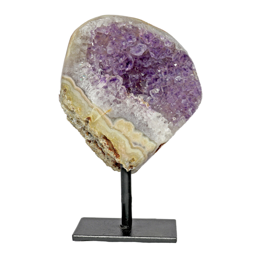 Image 2 for Amethyst Druze Mini Cluster On Post Stand B