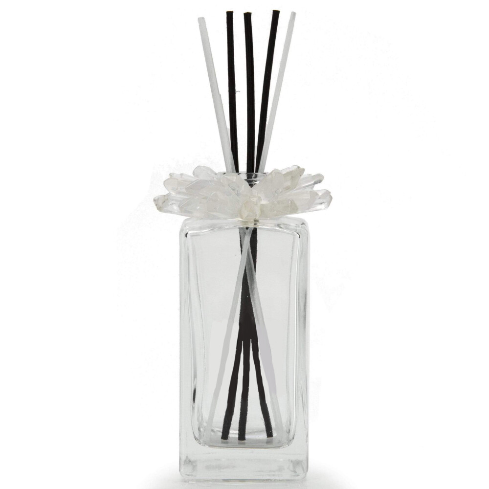 <font size="4"><span style="font-family: "EB Garamond";"><font size="4">Clear Quartz Gemstone Scent Diffuser With Selenite & Wooden Sticks</font></span></font><div style="position: initial; margin: initial; font-family: "EB Garamond";"><font size="4"><br style="position: initial; margin: initial; font-family: "EB Garamond";"></font></div><div style="position: initial; margin: initial; font-family: "EB Garamond";"><p style="margin: initial; padding: 0px; border: 0px; font-variant-numeric: inherit; font-variant-east-asian: inherit; font-stretch: inherit; line-height: inherit; font-family: "EB Garamond"; vertical-align: baseline; color: rgb(51, 51, 51); position: initial;"><font size="4">Our gemstone diffusers are<span style="margin: initial; padding: 0px; border: 0px; font-style: inherit; font-variant: inherit; font-weight: inherit; font-stretch: inherit; line-height: inherit; font-family: "EB Garamond"; vertical-align: baseline; position: initial;"> </span>inspired by merging the benefits of high energy crystals with that of aromatherapy to create a product rich in healing.<br style="position: initial; margin: initial; font-family: "EB Garamond";"></font></p><p style="margin: initial; padding: 0px; border: 0px; font-variant-numeric: inherit; font-variant-east-asian: inherit; font-stretch: inherit; line-height: inherit; font-family: "EB Garamond"; vertical-align: baseline; color: rgb(51, 51, 51); position: initial;"><font size="4">This Gemstone Diffuser is carefully adorned with Brazilian Quartz<span style="margin: initial; padding: 0px; border: 0px; font-style: inherit; font-variant: inherit; font-weight: inherit; font-stretch: inherit; line-height: inherit; font-family: "EB Garamond"; vertical-align: baseline; position: initial;"> </span>with great healing properties. Quartz<span style="margin: initial; padding: 0px; border: 0px; font-style: inherit; font-variant: inherit; font-weight: inherit; font-stretch: inherit; line-height: inherit; font-family: "EB Garamond"; vertical-align: baseline; position: initial;"> </span>is loved for its ability to:</font></p><ul style="margin: initial; padding: 0px; border: 0px; font-variant-numeric: inherit; font-variant-east-asian: inherit; font-stretch: inherit; line-height: inherit; font-family: "EB Garamond"; vertical-align: baseline; color: rgb(51, 51, 51); position: initial;"><li style="margin: initial; padding: 0px; border: 0px; font-style: inherit; font-variant: inherit; font-weight: inherit; font-stretch: inherit; line-height: inherit; font-family: "EB Garamond"; vertical-align: baseline; list-style: outside disc; position: initial;"><div style="margin: initial; padding: 0px; border: 0px; font-style: inherit; font-variant: inherit; font-weight: inherit; font-stretch: inherit; line-height: inherit; font-family: "EB Garamond"; vertical-align: baseline; position: initial;"><font size="4">Bring peace.</font></div></li><li style="margin: initial; padding: 0px; border: 0px; font-style: inherit; font-variant: inherit; font-weight: inherit; font-stretch: inherit; line-height: inherit; font-family: "EB Garamond"; vertical-align: baseline; list-style: outside disc; position: initial;"><div style="margin: initial; padding: 0px; border: 0px; font-style: inherit; font-variant: inherit; font-weight: inherit; font-stretch: inherit; line-height: inherit; font-family: "EB Garamond"; vertical-align: baseline; position: initial;"><font size="4">Alleviate stress and anxiety.</font></div></li><li style="margin: initial; padding: 0px; border: 0px; font-style: inherit; font-variant: inherit; font-weight: inherit; font-stretch: inherit; line-height: inherit; font-family: "EB Garamond"; vertical-align: baseline; list-style: outside disc; position: initial;"><div style="margin: initial; padding: 0px; border: 0px; font-style: inherit; font-variant: inherit; font-weight: inherit; font-stretch: inherit; line-height: inherit; font-family: "EB Garamond"; vertical-align: baseline; position: initial;"><font size="4">Amplify your energy and intentions.</font></div></li></ul><p style="margin: initial; padding: 0px; border: 0px; font-variant-numeric: inherit; font-variant-east-asian: inherit; font-stretch: inherit; line-height: inherit; font-family: "EB Garamond"; vertical-align: baseline; color: rgb(51, 51, 51); position: initial;"><font size="4">Height - 6"</font></p><p style="margin: initial; padding: 0px; border: 0px; font-variant-numeric: inherit; font-variant-east-asian: inherit; font-stretch: inherit; line-height: inherit; font-family: "EB Garamond"; vertical-align: baseline; color: rgb(51, 51, 51); position: initial;"><font size="4">Base - 2" x 2"</font></p><p style="margin: initial; padding: 0px; border: 0px; font-variant-numeric: inherit; font-variant-east-asian: inherit; font-stretch: inherit; line-height: inherit; font-family: "EB Garamond"; vertical-align: baseline; color: rgb(51, 51, 51); position: initial;"><font size="4">Your diffuser will arrive in a gift box as well as with wood sticks to help transfer the scent of the perfume used. It also comes with natural white Moroccan Selenite sticks for added decor. </font></p><p style="margin: initial; padding: 0px; border: 0px; font-variant-numeric: inherit; font-variant-east-asian: inherit; font-stretch: inherit; line-height: inherit; font-family: "EB Garamond"; vertical-align: baseline; color: rgb(51, 51, 51); position: initial;"><br></p><p style="margin: initial; padding: 0px; border: 0px; font-variant-numeric: inherit; font-variant-east-asian: inherit; font-stretch: inherit; line-height: inherit; font-family: "EB Garamond"; vertical-align: baseline; color: rgb(51, 51, 51); position: initial;"><font size="4">Please note that the diffuser does not come with any scents.</font></p><p style="margin: initial; padding: 0px; border: 0px; font-variant-numeric: inherit; font-variant-east-asian: inherit; font-stretch: inherit; line-height: inherit; font-family: "EB Garamond"; vertical-align: baseline; color: rgb(51, 51, 51); position: initial;"><font size="4">As our luxury diffusers are handmade, please allow for slight variations in size, shape, and color of the crystals.</font></p><p style="margin: initial; padding: 0px; border: 0px; font-variant-numeric: inherit; font-variant-east-asian: inherit; font-stretch: inherit; line-height: inherit; font-family: "EB Garamond"; vertical-align: baseline; color: rgb(51, 51, 51); position: initial;"><font size="4">Your satisfaction is 100% guaranteed with our 30-day warranty and money back guarantee.</font></p></div> Clear Quartz Gemstone Scent Diffuser With Selenite & Wooden Sticks