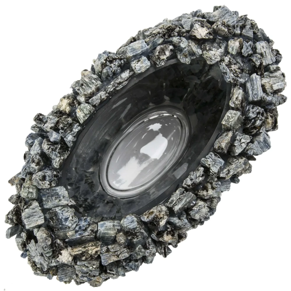 Image 2 for Kyanite Gemstone Vase -Oval