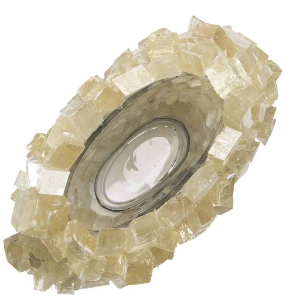 Image 2 for Calcite Cube Gemstone Vase -Oval