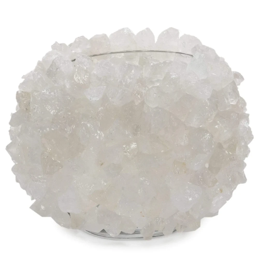 Image 2 for Clear Quartz Gemstone Vase -Oval
