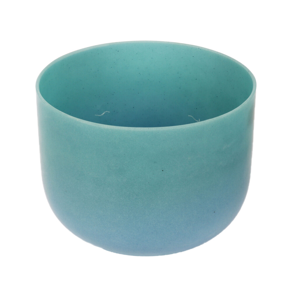 Image 2 for 10" Gem Infused Quartz Singing Bowl Note E Perfect Turquoise C01