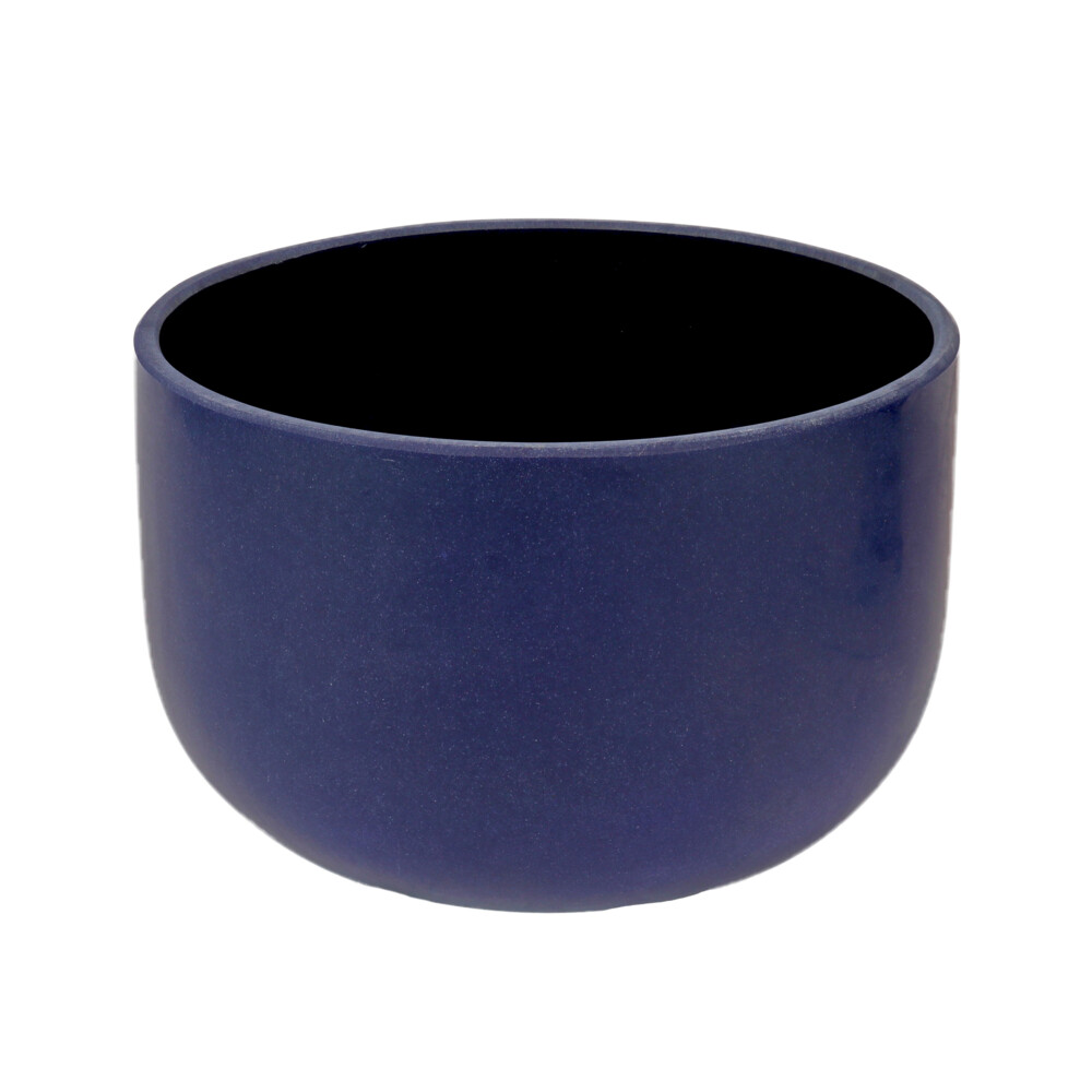 Image 2 for 10" Gem Infused Quartz Singing Bowl Note B Perfect Lapis Lazuli C03