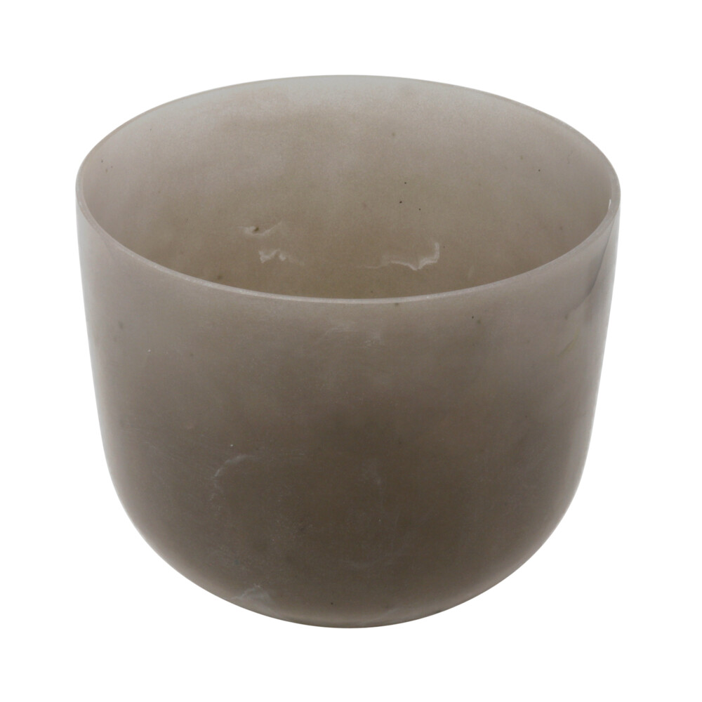 Image 2 for 8" Gem Infused Quartz Singing Bowl Note G Perfect Obsidian C06