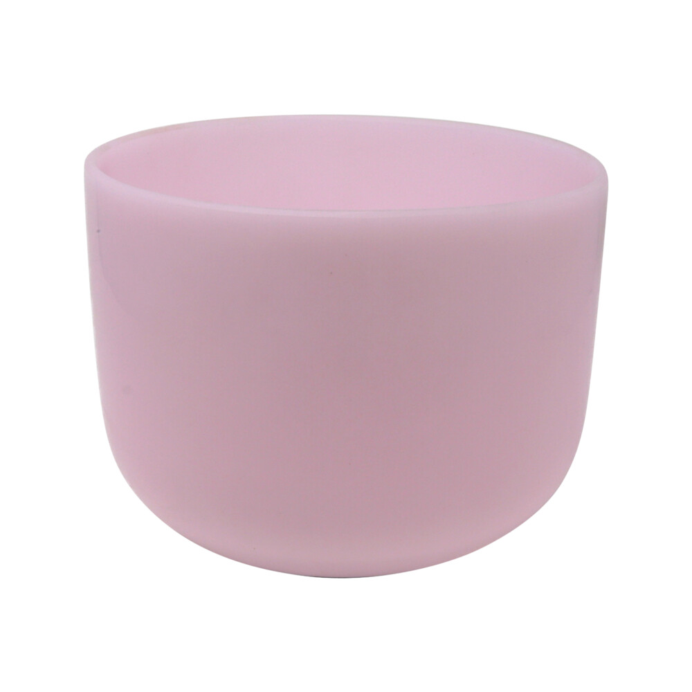 <div style="position: initial; margin: initial; font-family: "EB Garamond";"><font style="font-family: "EB Garamond";" size="4">This quartz crystal singing bowl has been infused with rose quartz giving it that soft pink color. This stunning bowl has been tuned to an E note.</font></div><div style="position: initial; margin: initial; font-family: "EB Garamond";"><font style="font-family: "EB Garamond";" size="4">How they are made- Crystal singing bowls are made from 99.992 percent pure quartz crystal that is crushed and heated to approximately 4000 degrees in a centrifugal mold. The bowls emit a powerful, pure resonance. The thickness of the bowl, as well as the height and diameter, determine the specific vibrational frequency of the bowl. Crystal Singing bowls first came to market as healing tools in 1980s. Tibetan metal bowls which, work in a similar way, have been in use for centuries. </font></div><div style="position: initial; margin: initial; font-family: "EB Garamond";"><font style="font-family: "EB Garamond";" size="4">E note- The E note is associated with the solar plexus chakra. The solar plexus is located in the area around the abdomen, above the belly button up to the breastbone. The solar plexus chakra helps grow your confidence and vitality. This empowers you to follow your true path and create the life you want. When balanced, the solar plexus chakra allows you to seize your personal power, develop your authentic self, and take responsibility for your life.</font></div><div style="position: initial; margin: initial; font-family: "EB Garamond";"><font style="font-family: "EB Garamond";" size="4">Rose quartz. This bowl is infused with rose quarts. This gives it the soft pink hue and is the stone of universal love. It restores trust and harmony in relationships, encouraging unconditional love. Rose Quartz purifies and opens the heart at all levels to promote love, self-love, friendship, deep inner healing and feelings of peace. </font></div><div style="position: initial; margin: initial; font-family: "EB Garamond";"><font style="font-family: "EB Garamond";" size="4">How to use your crystal singing bowl- LIGHTLY tap the bowl just to get the vibration going. As you firmly press the accompanying mallet in a circular motion against the bowls outside edge or rim. When you hear a bright clear tone, you can slow down the motion. Use your full arm to make the motion, rather than just rotating your wrist. You will start to feel the relaxation set in and your mind going into the zone. This will help with meditation, relaxation and focus. </font></div><div style="position: initial; margin: initial; font-family: "EB Garamond";"><font style="font-family: "EB Garamond";" size="4">Includes suede wand and rubber ring holder.</font></div> 8" Gem Infused Quartz Singing Bowl Note E Rose Quartz A07