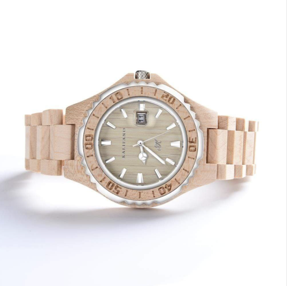 <span style="font-family: "EB Garamond";"><font size="4">Explore Maple Wood Watch With Bamboo Box</font></span> <div style="position: initial; margin: initial;"><p style="margin: initial; padding: 0px; border: 0px; font-variant-numeric: inherit; font-variant-east-asian: inherit; font-stretch: inherit; line-height: inherit; font-family: "EB Garamond"; vertical-align: baseline; color: rgb(51, 51, 51); position: initial;"><font size="4">Our collection of organic wood watches are a unique accessory to outfits both casual and formal. This wood watch is handcrafted from sustainably harvested organic wood.</font></p><p style="margin: initial; padding: 0px; border: 0px; font-variant-numeric: inherit; font-variant-east-asian: inherit; font-stretch: inherit; line-height: inherit; font-family: "EB Garamond"; vertical-align: baseline; color: rgb(51, 51, 51); position: initial;"><font size="4">This hand-made wood watch is housed in a Bamboo Box that is perfect for gifting as well as protecting your watch when it is not being worn.</font></p><ul style="margin: initial; padding: 0px; border: 0px; font-variant-numeric: inherit; font-variant-east-asian: inherit; font-stretch: inherit; line-height: inherit; font-family: "EB Garamond"; vertical-align: baseline; color: rgb(51, 51, 51); position: initial;"><li style="margin: initial; padding: 0px; border: 0px; font-style: inherit; font-variant: inherit; font-weight: inherit; font-stretch: inherit; line-height: inherit; font-family: "EB Garamond"; vertical-align: baseline; list-style: outside disc; position: initial;"><font size="4">Maple Wood: 36MM</font></li><li style="margin: initial; padding: 0px; border: 0px; font-style: inherit; font-variant: inherit; font-weight: inherit; font-stretch: inherit; line-height: inherit; font-family: "EB Garamond"; vertical-align: baseline; list-style: outside disc; position: initial;"><font size="4">Movement: Japan Miyota 2115</font></li><li style="margin: initial; padding: 0px; border: 0px; font-style: inherit; font-variant: inherit; font-weight: inherit; font-stretch: inherit; line-height: inherit; font-family: "EB Garamond"; vertical-align: baseline; list-style: outside disc; position: initial;"><font size="4">Water Resistant: 3ATM</font></li><li style="margin: initial; padding: 0px; border: 0px; font-style: inherit; font-variant: inherit; font-weight: inherit; font-stretch: inherit; line-height: inherit; font-family: "EB Garamond"; vertical-align: baseline; list-style: outside disc; position: initial;"><font size="4">Butterfly Clasp</font></li><li style="margin: initial; padding: 0px; border: 0px; font-style: inherit; font-variant: inherit; font-weight: inherit; font-stretch: inherit; line-height: inherit; font-family: "EB Garamond"; vertical-align: baseline; list-style: outside disc; position: initial;"><font size="4">Hardened Mineral Glass Casing</font></li></ul></div> Explore Maple Wood Watch With Bamboo Box