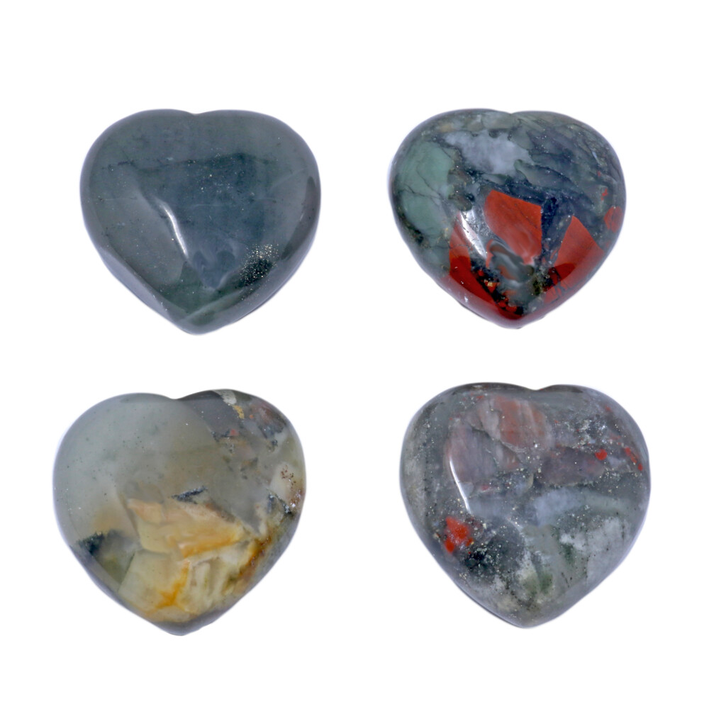 Bloodstone Heart 30mm -Seftonite (Singles)