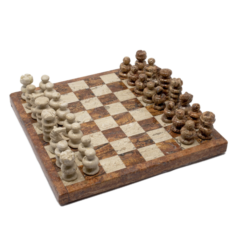 <span style="font-family: "EB Garamond"; position: initial; margin: initial;"><font size="4" style="position: initial; margin: initial;">Onyx Chess Set Red / Beige Travertine</font></span><div style="position: initial; margin: initial;"><div style="position: initial; margin: initial; font-family: "EB Garamond"; color: rgb(0, 0, 0);"><font style="font-size: 1.2rem; line-height: 22px; position: initial; margin: initial;"><span style="position: initial; margin: initial;">Whether you use this chess table as decoration or use it to its full potential in a challenging game of chess, a fun board game for the whole family! Challenge your mind and create your own strategies with one of the most well-known board games out there. The origin of chess remains a matter of controversy. There is no credible evidence that chess existed in a form approaching the modern game before the 6th century </span><span style="text-transform: uppercase; position: initial; margin: initial;">CE</span><span style="position: initial; margin: initial;">. Game pieces found in </span><a href="https://www.britannica.com/place/Russia" style="color: rgb(0, 0, 0); position: initial; margin: initial;">Russia</a><span style="position: initial; margin: initial;">, </span><a href="https://www.britannica.com/place/China" style="color: rgb(0, 0, 0); position: initial; margin: initial;">China</a><span style="position: initial; margin: initial;">, </span><a href="https://www.britannica.com/place/India" style="color: rgb(0, 0, 0); position: initial; margin: initial;">India</a><span style="position: initial; margin: initial;">, </span><a href="https://www.britannica.com/topic/history-of-Central-Asia-102306" style="color: rgb(0, 0, 0); position: initial; margin: initial;">Central Asia</a><span style="position: initial; margin: initial;">, </span><a href="https://www.britannica.com/place/Pakistan" style="color: rgb(0, 0, 0); outline: 0px; position: initial; margin: initial;">Pakistan</a><span style="position: initial; margin: initial;">, and elsewhere that have been determined to be older than that are now regarded as coming from earlier distantly related board </span><a href="https://www.britannica.com/topic/game-recreation" style="color: rgb(0, 0, 0); position: initial; margin: initial;">games</a><span style="position: initial; margin: initial;">, often involving </span><a href="https://www.britannica.com/topic/dice" style="color: rgb(0, 0, 0); position: initial; margin: initial;">dice</a><span style="position: initial; margin: initial;"> and sometimes using playing boards of 100 or more squares.<font style="font-size: 1.2rem; line-height: 22px; position: initial; margin: initial;"> </font></span></font><span style="position: initial; margin: initial;"><font style="font-size: 1.2rem; line-height: 22px; position: initial; margin: initial;"><span style="position: initial; margin: initial;"><font style="font-size: 1.2rem; line-height: 22px; position: initial; margin: initial;">Onyx is an excellent stone for stressful or challenging situations as it gives us strength and support. It’s soothing qualities alleviate fear and worries and encourage wise decision-making. Onyx is known to increase happiness, intuition and good fortune. It is known to help us change bad habits and keep emotions under control. Onyx helps us to focus and stay grounded</font></span><span style="font-size: 14px; position: initial; margin: initial;">.</span></font></span></div><div style="position: initial; margin: initial; font-family: "EB Garamond"; color: rgb(0, 0, 0);"><span style="position: initial; margin: initial;"><font style="font-size: 1.2rem; line-height: 22px; position: initial; margin: initial;"><span style="font-size: 14px; position: initial; margin: initial;"><span style="font-size: 16.8px; position: initial; margin: initial;"><br></span></span></font></span></div><div style="position: initial; margin: initial; font-family: "EB Garamond"; color: rgb(0, 0, 0);"><span style="position: initial; margin: initial;"><font style="font-size: 1.2rem; line-height: 22px; position: initial; margin: initial;"><span style="font-size: 14px; position: initial; margin: initial;"><span style="font-size: 16.8px; position: initial; margin: initial;">As this is a one of a kind item made from stone, no two are alike. Please allow for variations in color and design in the piece that you receive. Your satisfaction is 100% guaranteed.</span><br style="position: initial; margin: initial;"></span></font></span></div></div> Onyx Chess Set Red / Beige Travertine