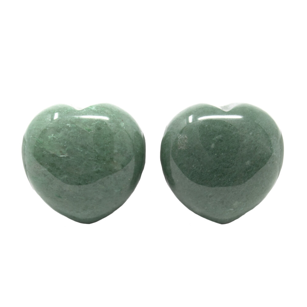 <font face="EB Garamond" style="font-family: "EB Garamond"; color: rgb(0, 0, 0);" size="4">Dainty Aventurine hearts are one of the best stones to have on you as a pocket stone or with the rest of your crystal collection! </font><div style="font-family: "EB Garamond"; color: rgb(0, 0, 0);"><font face="EB Garamond" style="font-family: "EB Garamond"; color: rgb(0, 0, 0);" size="4">Aventurine is an excellent prosperity talisman, it channels abundance and brings good luck in money. Place this stone in the north corner of a room to stimulate abundance and in the wests for relationships. <br style="font-family: "EB Garamond"; color: rgb(0, 0, 0);"></font><div style="position: initial; margin: initial; font-family: "EB Garamond"; color: rgb(0, 0, 0);"><span style="color: rgb(0, 0, 0); font-family: "EB Garamond"; position: initial; margin: initial;"><font size="4" style="font-family: "EB Garamond"; color: rgb(0, 0, 0);"><font size="4" style="color: rgb(0, 0, 0);">*As each piece is unique and one of a kind, please allow for variations in size, shape, and color of the stone that you receive. We guarantee the authenticity of this gemstone. Your satisfaction is guaranteed</font>.</font></span><span style="font-family: "EB Garamond"; position: initial; margin: initial;"><font size="4" style="position: initial; margin: initial;"><br style="position: initial; margin: initial;"></font></span></div></div> Aventurine Heart 30mm (Singles)