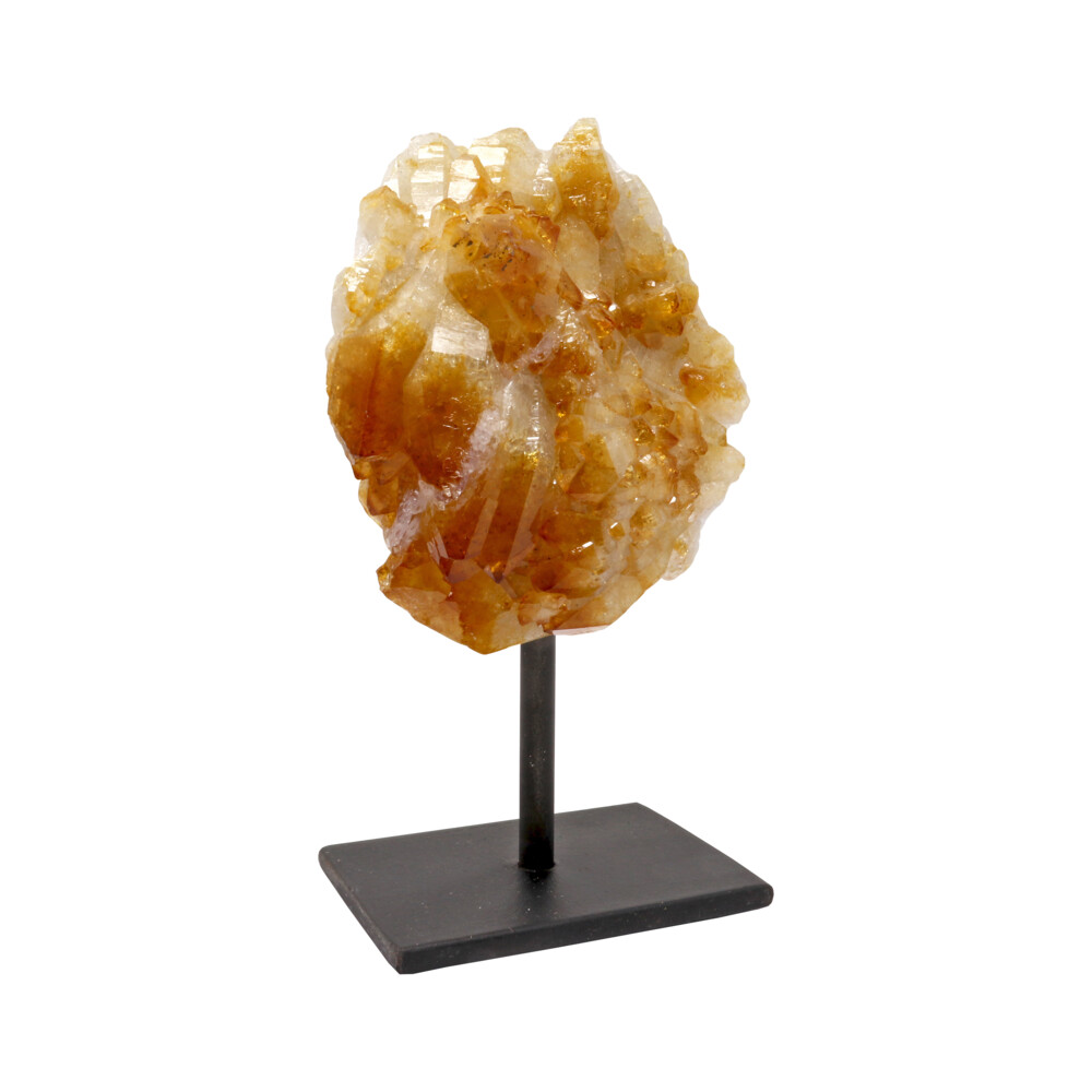 Crystal Citrine Plaque On A Post Stand