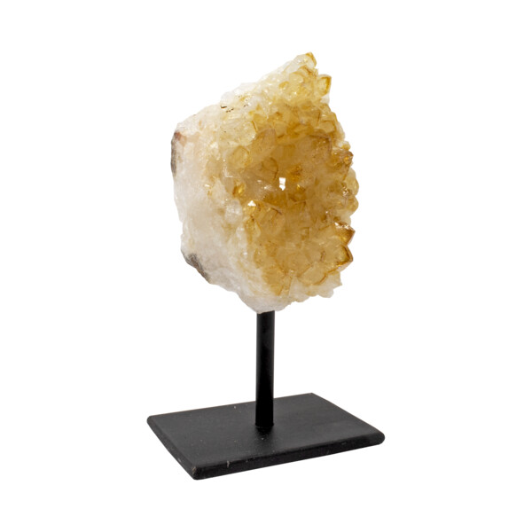 Closeup photo of Crystal Citrine Plaque On A Post Stand