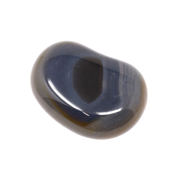 Closeup photo of Agate Palm Stone - Royal Blue