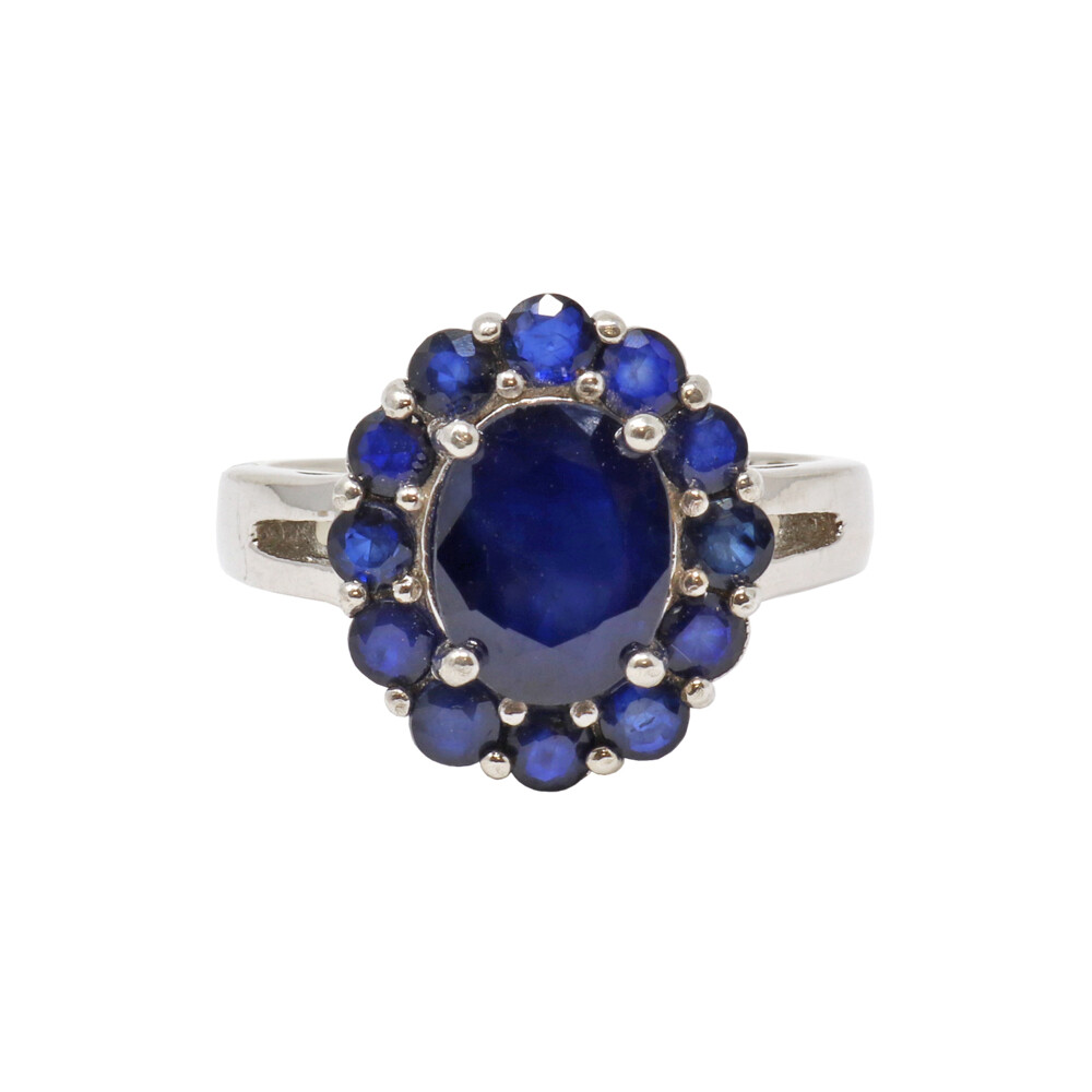<span style="font-family: "EB Garamond"; position: initial; margin: initial;"><font style="position: initial; margin: initial; font-family: "EB Garamond";" size="4">With the number of 9 on the scale, Sapphire is the second hardest gemstone, making it a great stone for everyday wear. A highly protective and spiritual stone, causing motivation, good decision making, and a clear mind to the wearer. </font></span><div style="position: initial; margin: initial; font-family: "EB Garamond";"><p style="font-variant-numeric: normal; font-variant-east-asian: normal; font-stretch: normal; line-height: normal; font-family: "EB Garamond"; color: rgb(0, 0, 0); position: initial; margin: initial;"><font style="font-family: "EB Garamond";" size="4"><span style="font-family: "EB Garamond";"><font style="font-family: "EB Garamond";">Please Note: Due to the nature of gemstones, the stone may slightly vary in size, color and shape.</font></span><span style="font-family: "EB Garamond";"> <font style="font-family: "EB Garamond";">If you have any questions about purchasing, please contact us. </font></span></font></p></div> Blue Sapphire Ring Size 9