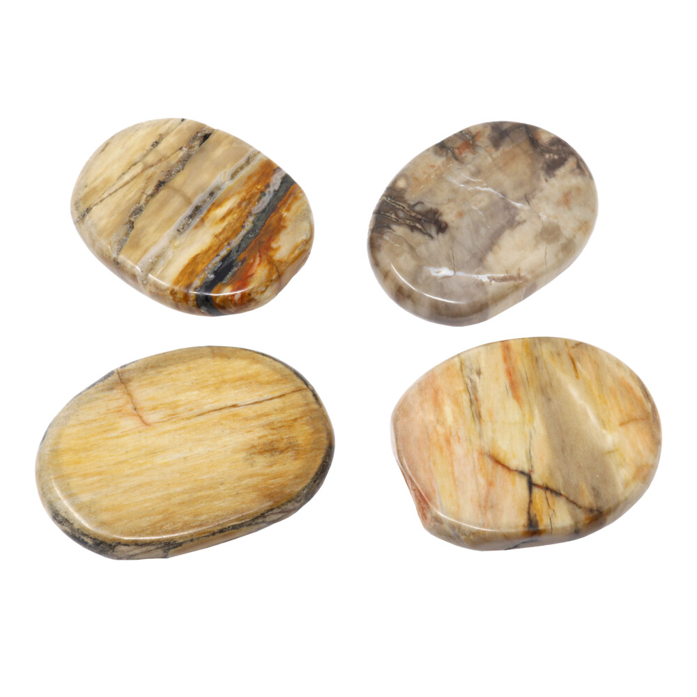 <font size="4" style="position: initial; margin: initial;"><span style="font-family: "EB Garamond"; position: initial; margin: initial;">Madagascar Petrified Wood Flat Stone (Singles)</span></font><div style="position: initial; margin: initial;"><span style="color: rgb(0, 0, 0); font-family: "EB Garamond"; font-size: 16.8px; position: initial; margin: initial;">Ground yourself with these Madagascar Petrified Wood flat stones. Perfect to give as a gift or keep for yourself, Petrified Wood promotes a sense of peace during times of change and represents slow, steady spiritual transformation. </span><font style="position: initial; margin: initial;"><br style="position: initial; margin: initial;"></font><div style="position: initial; margin: initial;"><span style="color: rgb(0, 0, 0); font-family: "EB Garamond"; position: initial; margin: initial;"><font size="4" style="position: initial; margin: initial;">*As each piece is unique and one of a kind, please allow for variations in size, shape, and color of the stone that you receive. We guarantee the authenticity of this gemstone. Your satisfaction is guaranteed.</font></span><br style="position: initial; margin: initial;"></div><div style="position: initial; margin: initial;"><br style="position: initial; margin: initial;"></div></div> Madagascar Petrified Wood Flat Stone (Singles)