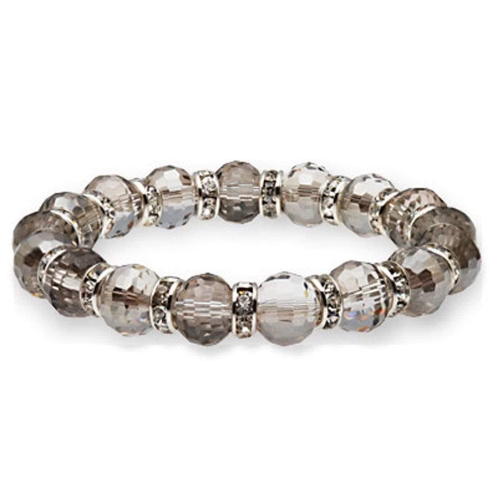 <font size="4"><span style="font-family: "EB Garamond";">Crystal Bracelet - Greige</span></font><div style="position: initial; margin: initial; font-family: "EB Garamond";"><font size="4"><br style="position: initial; margin: initial; font-family: "EB Garamond";"></font></div><div style="position: initial; margin: initial;"><p style="margin: initial; padding: 0px; border: 0px; font-variant-numeric: inherit; font-variant-east-asian: inherit; font-stretch: inherit; line-height: inherit; vertical-align: baseline; position: initial;"><font style=""><font color="#333333" face="EB Garamond" size="4">Each glass bead is faceted and sparkles as the light touches it. The beads are </font><font color="#333333" face="EB Garamond"><span style="font-size: 16.8px;">separated</span></font><font color="#333333" face="EB Garamond" size="4"> by channel-set cubic zirconia crystals encased in rhodium plated spacers.</font></font></p><p style="margin: initial; padding: 0px; border: 0px; font-variant-numeric: inherit; font-variant-east-asian: inherit; font-stretch: inherit; line-height: inherit; vertical-align: baseline; position: initial;"><font style=""><font color="#333333" face="EB Garamond" size="4">This glass bracelet is perfect for a casual day with your friends, or a piece of </font><font color="#333333" face="EB Garamond"><span style="font-size: 16.8px;">jewelry</span></font><font color="#333333" face="EB Garamond" size="4"> perfect for a formal event.</font></font></p><p style="font-family: "EB Garamond"; margin: initial; padding: 0px; border: 0px; font-variant-numeric: inherit; font-variant-east-asian: inherit; font-stretch: inherit; line-height: inherit; vertical-align: baseline; color: rgb(51, 51, 51); position: initial;"><font size="4">This bracelet is comfortable as it is secured by a strong elastic band that allows it to sit comfortably on most adult wrists and expand as needed.</font></p><p style="font-family: "EB Garamond"; margin: initial; padding: 0px; border: 0px; font-variant-numeric: inherit; font-variant-east-asian: inherit; font-stretch: inherit; line-height: inherit; vertical-align: baseline; color: rgb(51, 51, 51); position: initial;"><font size="4">Bracelet length - 8"</font></p></div> Crystal Bracelet - Greige