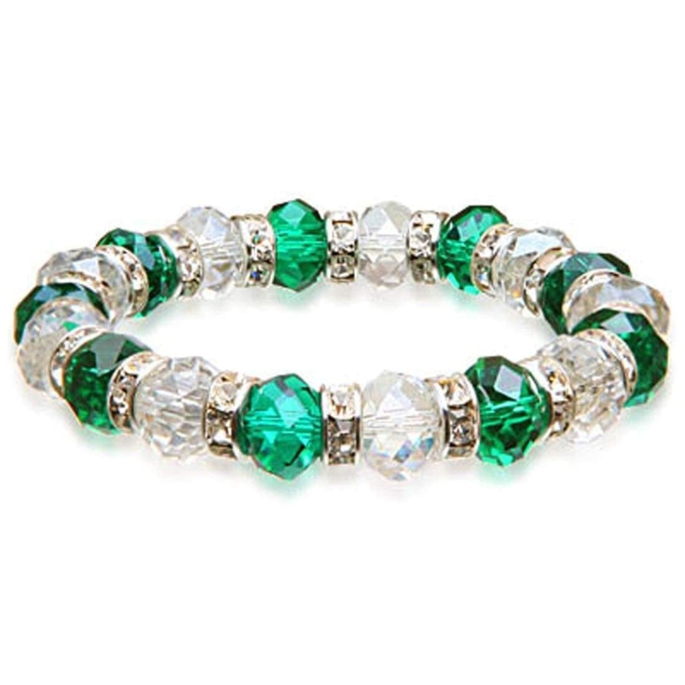 <font size="4" style="position: initial; margin: initial;"><span style="font-family: "EB Garamond"; position: initial; margin: initial;">Crystal Bracelet - Clear & Teal </span></font><span style="font-family: "EB Garamond"; font-size: 16.8px; position: initial; margin: initial;">Color</span><div style="position: initial; margin: initial; font-family: "EB Garamond";"><font size="4" style="position: initial; margin: initial; font-family: "EB Garamond";"><br style="position: initial; margin: initial; font-family: "EB Garamond";"></font></div><div style="position: initial; margin: initial; font-family: "EB Garamond";"><p style="margin: initial; padding: 0px; border: 0px; font-variant-numeric: inherit; font-variant-east-asian: inherit; font-stretch: inherit; line-height: inherit; vertical-align: baseline; position: initial; font-family: "EB Garamond";"><font style="position: initial; margin: initial; font-family: "EB Garamond";"><font size="4" style="position: initial; margin: initial; font-family: "EB Garamond";">Each glass bead is faceted and sparkles as the light touches it. The beads are </font><font style="position: initial; margin: initial; font-family: "EB Garamond";"><span style="font-size: 16.8px; position: initial; margin: initial; font-family: "EB Garamond";">separated</span></font><font size="4" style="position: initial; margin: initial; font-family: "EB Garamond";"> by channel-set cubic zirconia crystals encased in rhodium plated spacers.</font></font></p><p style="margin: initial; padding: 0px; border: 0px; font-variant-numeric: inherit; font-variant-east-asian: inherit; font-stretch: inherit; line-height: inherit; vertical-align: baseline; position: initial; font-family: "EB Garamond";"><font style="position: initial; margin: initial; font-family: "EB Garamond";"><font size="4" style="position: initial; margin: initial; font-family: "EB Garamond";">This glass bracelet is perfect for a casual day with your friends, or a piece of </font><font style="position: initial; margin: initial; font-family: "EB Garamond";"><span style="font-size: 16.8px; position: initial; margin: initial; font-family: "EB Garamond";">jewelry</span></font><font size="4" style="position: initial; margin: initial; font-family: "EB Garamond";"> perfect for a formal event.</font></font></p><p style="font-family: "EB Garamond"; margin: initial; padding: 0px; border: 0px; font-variant-numeric: inherit; font-variant-east-asian: inherit; font-stretch: inherit; line-height: inherit; vertical-align: baseline; color: rgb(51, 51, 51); position: initial;"><font size="4" style="position: initial; margin: initial;">This bracelet is comfortable as it is secured by a strong elastic band that allows it to sit comfortably on most adult wrists and expand as needed.</font></p><p style="font-family: "EB Garamond"; margin: initial; padding: 0px; border: 0px; font-variant-numeric: inherit; font-variant-east-asian: inherit; font-stretch: inherit; line-height: inherit; vertical-align: baseline; color: rgb(51, 51, 51); position: initial;"><font size="4" style="position: initial; margin: initial;">Bracelet length - 8"</font></p></div> Crystal Bracelet - Clear & Teal Color
