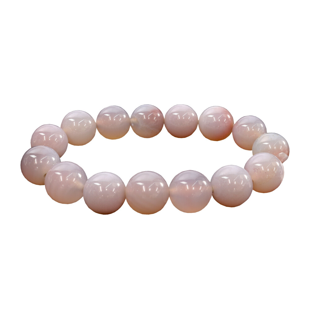 <font size="4"><span style="font-family: "EB Garamond";">Chalcedony Bead Bracelet 10mm Round</span></font><div style="position: initial; margin: initial; font-family: "EB Garamond";"><p style="margin: initial; font-variant-numeric: normal; font-variant-east-asian: normal; font-stretch: normal; line-height: normal; font-family: "EB Garamond"; color: rgb(0, 0, 0); position: initial;"><font size="4">Each item is unique and one of a kind. Nature's treasures do vary in their shape and color.</font></p><div style="position: initial; margin: initial; font-family: "EB Garamond"; color: rgb(25, 25, 25);"><font size="4" style="color: rgb(25, 25, 25);"><br style="position: initial; margin: initial; font-family: "EB Garamond"; color: rgb(25, 25, 25);"></font></div><div style="position: initial; margin: initial; font-family: "EB Garamond"; color: rgb(25, 25, 25);"><span style="caret-color: rgb(77, 81, 86); color: rgb(25, 25, 25); font-family: "EB Garamond"; text-size-adjust: auto; position: initial; margin: initial;"><font size="4" style="color: rgb(25, 25, 25);">Chalcedony is a cryptocrystalline form of silica, composed of very fine intergrowths of quartz and moganite. These are both silica minerals, but they differ in that quartz has a trigonal crystal structure, while moganite is monoclinic.</font></span><br style="position: initial; margin: initial;"></div></div> Chalcedony Bead Bracelet 10mm Round