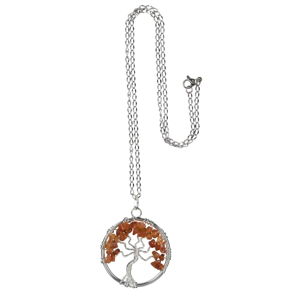 Carnelian Tree of Life Pendant